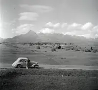 Liptovská kotlina, Vysoké Tatry a Kriváň, Važec (1949)