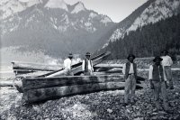 Pltníci na Dunajci, v pozadí Tri Koruny, Červený Kláštor (1941)