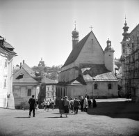 Námestie sv. Trojice a kostol sv. Kataríny, Banská Štiavnica (1962)