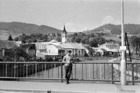 Rieka Hron a evanjelický kostol, Brezno (1966)