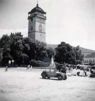 Mestská strážna veža a busta grófky Andrássyovej, Rožňava (1939)