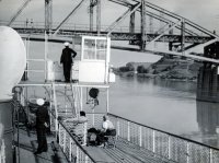 Železničný most z lode na Dunaji, Komárno (1933)