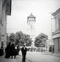 Betliarska ulica, Námestie baníkov a busta grófky Andrássyovej, Rožňava (1939)