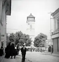 Betliarska ulica, Námestie baníkov a busta grófky Andrássyovej, Rožňava (1939)