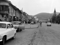 Námestie SNP so zámkom a evanjelickým kostolom, Zvolen (1965)