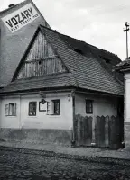 Zničený rodný dom Mihálya Tompu, Rimavská Sobota (1942)