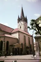 Hlavná ulica a katedrála sv. Mikuláša, Prešov (1956)