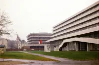 Ulica Tomáša Garrigue Masaryka a hotel Krym, Trenčianske Teplice (1973)