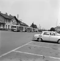 Koncová stanica Tatranskej elektrickej železnice, Poprad (1975)