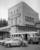 Stanica lanovky v Tatranskej Lomnici, Vysoké Tatry (1965)