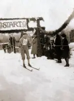 Bežecké preteky na lyžiach v Tatranskej Polianke, Vysoké Tatry (1929)