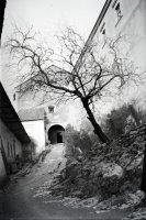 Hrad Krásna Hôrka, dolné nádvorie, Krásnohorské Podhradie (1941)