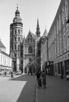 Alžbetina ulica a Dóm sv. Alžbety, Košice (1956)