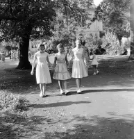 Park pri budove na Partizánskej ulici, Poltár (1959)
