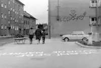 Protestný nápis proti okupácii, Nové Zámky (1968)
