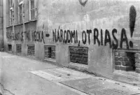 Protestný nápis proti okupácii, Nové Zámky (1968)