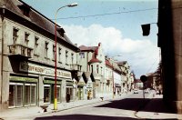 Ulica SNP a Námestie Mihálya Tompu, Rimavská Sobota (1976)