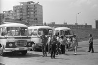 Parkovisko pri zjazde z Krajinského mosta, Piešťany (1970)
