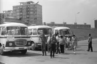 Parkovisko pri zjazde z Krajinského mosta, Piešťany (1970)
