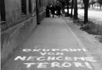 Protestný nápis proti okupácii, Nové Zámky (1968)