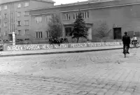 Protestný nápis proti okupácii, Nové Zámky (1968)