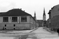 Levočská ulica a kostol Nanebovzatia Panny Márie, Spišská Nová Ves (1965)