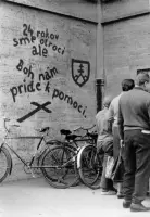 Protestný nápis proti okupácii, Nové Zámky (1968)