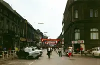 Národná ulica od Hviezdoslavovej ulice, Žilina (1973)