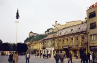 Mierové námestie a hrad, Trenčín (1975)