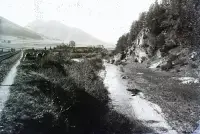 Biely Váh s výhľadom na Nízke Tatry, Kráľova Lehota (1907)