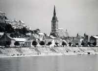Dóm sv. Martina a synagóga z lode na Dunaji, Bratislava (1933)