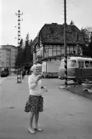 Stanica Tatranskej elektrickej železnice, Starý Smokovec, Vysoké Tatry (1964)