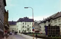 Národná ulica a pohľad na Námestie SNP, Banská Bystrica (1976)