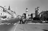 Námestie SNP, Barbakan a Hodinová veža, Banská Bystrica (1979)