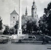 Hlavné námestie, Dóm sv. Alžbety a Urbanova veža, Košice (1939)