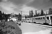 Stanica Tatranskej elektrickej železnice, Tatranská Lomnica, Vysoké Tatry (1972)