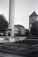 Hlavné námestie, Urbanova veža a výzdobný stĺp, Košice (1939)