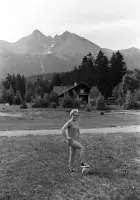 Pohľad na Lomnický štít, Vysoké Tatry (1972)