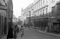 Michalská ulica smerom k Sedlárskej ulici, Bratislava (1957)