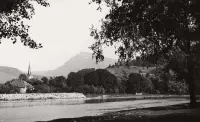 Rieka Orava a kostol sv. Kataríny Alexandrijskej, Dolný Kubín (1931)