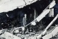 Poštový palác, miestnosti po bombardovaní v júni 1941, Košice (1941)