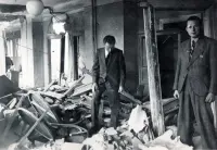 Poštový palác, miestnosti po bombardovaní v júni 1941, Košice (1941)