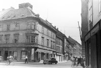 Panská ulica, v popredí križovatka s Ventúrskou, Bratislava (1957)