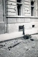Moyzesova ulica č. 32 po bombardovaní v júni 1941, Košice (1941)
