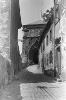 Zámocké schody a Žigmundova brána hradu, Bratislava (1957)