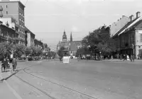 Hlavná ulica, Dóm sv. Alžbety a kostol sv. Michala, Košice (1952)