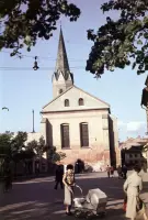 Dominikánske námestie a Dominikánsky kostol, Košice (1956)