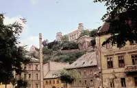 Nábrežie Dunaja a hrad v pozadí, Bratislava (1960)