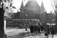 Staničné námestie a železničná stanica, Košice (1960)
