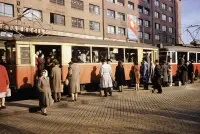 Námestie SNP s výhľadom na Špitálsku ulicu, Bratislava (1960)